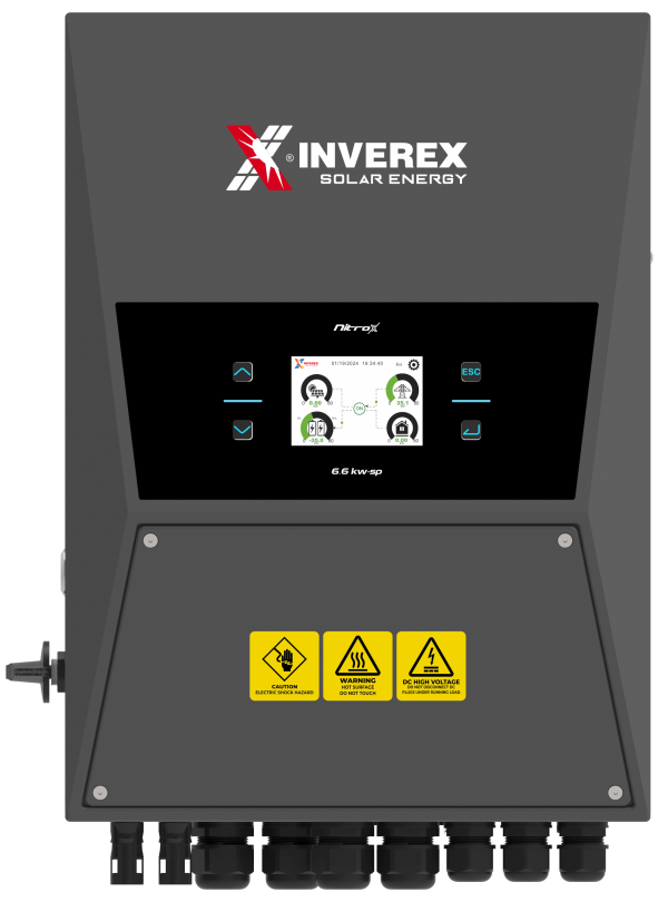 INVEREX NitroX 6.6kW Single-Phase Solar Inverter