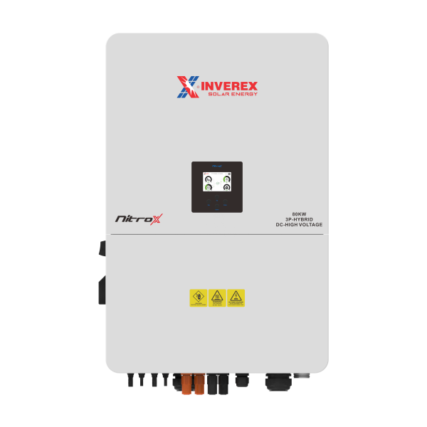 INVEREX NitroX 80kW 3-Phase Hybrid Solar Inverter (DC High Voltage)